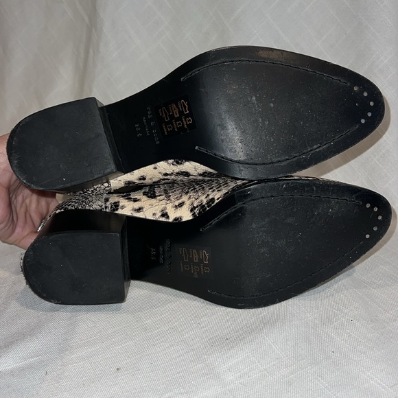 Sz 36.5 6.5 Rag & Bone Snakeskin Chelsea Ankle Boots Booties - Picture 6 of 6